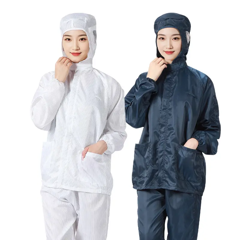 Anti static split hooded suit