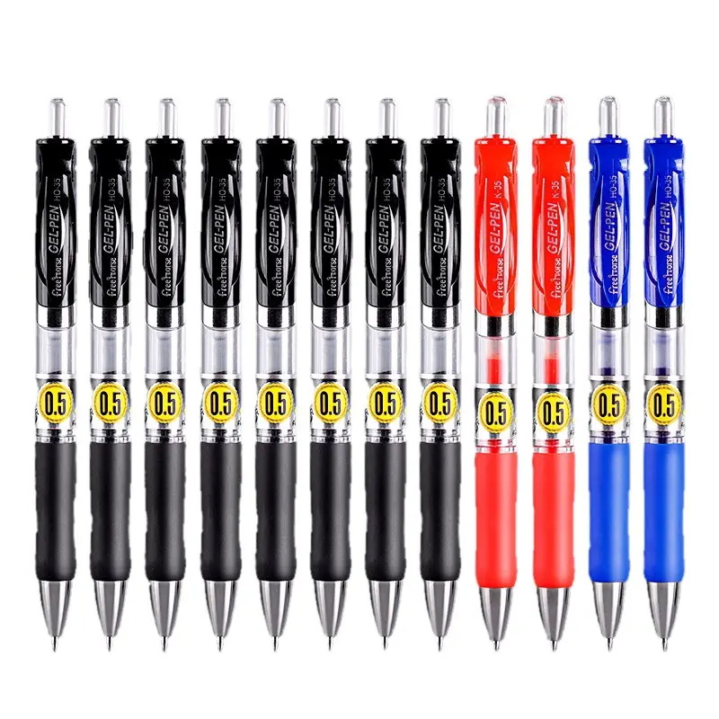 Press type neutral pen, 0.5mm 12pcs/box